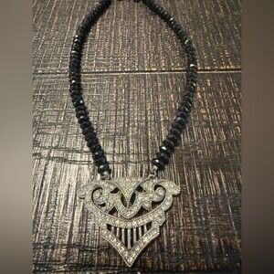 Haley Hill vtg shoe buckle necklace